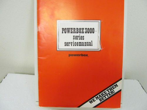 Powerbox 3000 Series Regulated Power Source Service Manual
