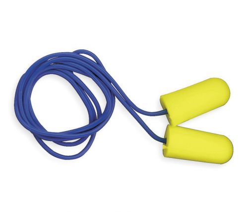 3M Ear Plugs, 32dB, Corded, Univ. Size, PK200, Yellow, Tapered, 312-1223 |JC4|RL
