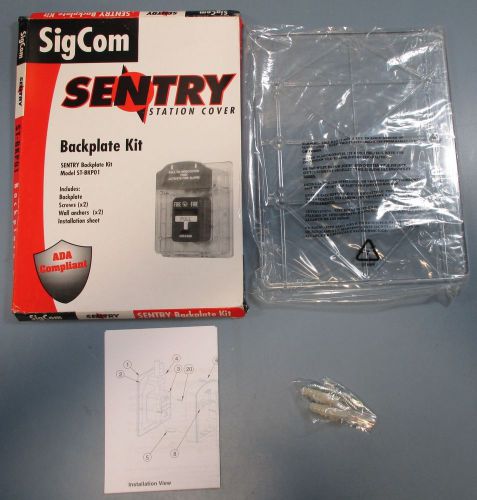 Sentry Fire Station Cover ST-BKP01 Backplate Kit New in Box