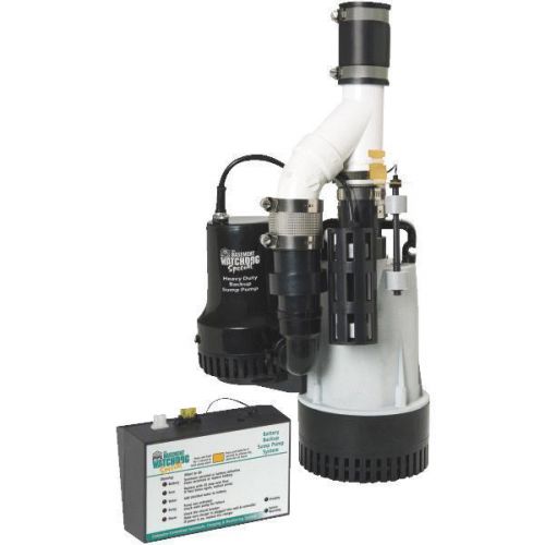 1/2-hp basement watchdog combination primary and battery backup sump pump system for sale