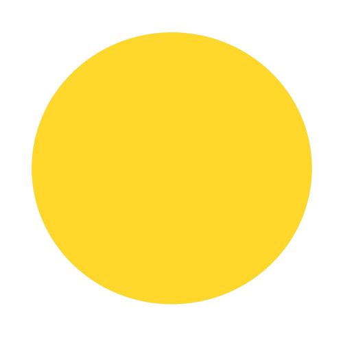 3/4&#034; Diameter Yellow Circle Labels (500 per Roll)