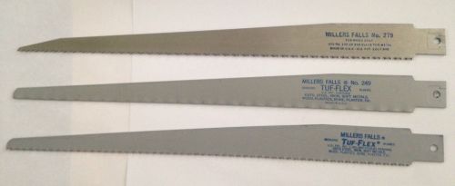 Key hole saw blade set miller falls (3blade set) tuf-flex usa made  new for sale