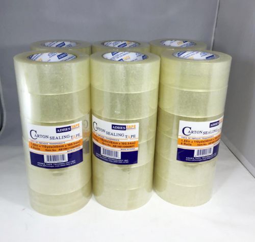 36 Rolls Clear Sealing Tape Carton Packing Box Tape 1.89&#034;x110Y 14411-36
