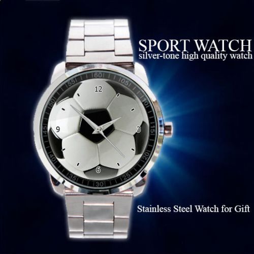 Soccer Ball Quality Sport Metal Watch