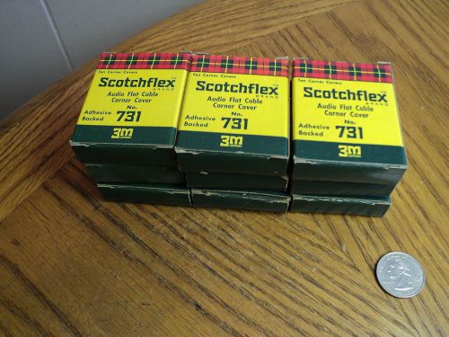 Vintage Scotchflex Audio Flat Cable Corner Covers No. 731 - 9 Boxes(10 ea)  NEW