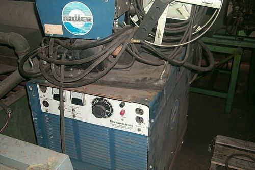 Mig welder: 450 amp miller deltaweld 450, miller 30e wire feed for sale