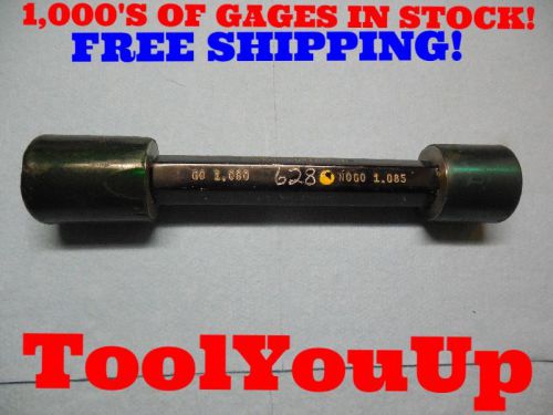 1.080 &amp; 1.085 CLASS Z SMOOTH PIN PLUG GAGE 1.0937 UNDERSIZE MACHINE SHOP TOOLING
