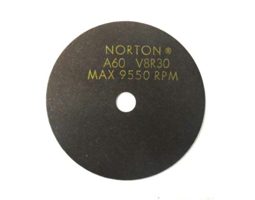 NORTON CUT-OFF WHEEL A60 V8R30, 4&#034; D, 1/2&#034; ARBOR, 1/32&#034; THICKNESS, MAX 9550 RPM