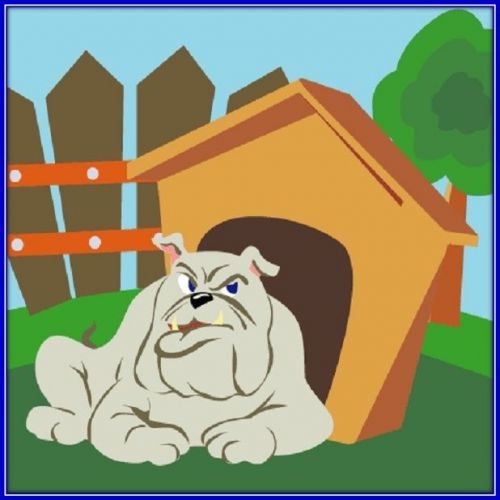 30 Custom Guard Dog Art Personalized Address Labels