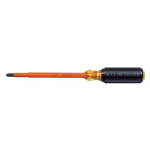 Klein Tools 633-7-INS Screwdriver, Insulated, #3 Phillips Tip, 7&#039;&#039; Shank