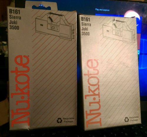2 NEW NUKOTE B161 BLACK CORRECTABLE FILM TYPEWRITER RIBBONS FOR SIERRA JUKI 3500