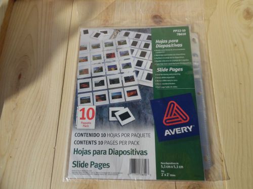 Avery Slide Pages, 78610, PP22-10, 2&#034;x 2&#034; 5,1cm x 5,1cm, 1 pack of 10 pages
