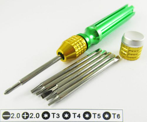5x best 889a 6 in 1 multi-function kit set straight screwdriver t3/t4/t5/t6/ph00 for sale