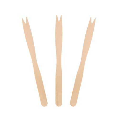 Royal 5.5&#034; Two Prong Wooden Forks, Case of 10,000, R826