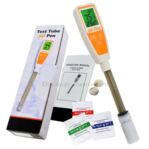 0~14.00 Pen Type pH Meter 12cm Long tube Hydrophonics Quality Control Measurer