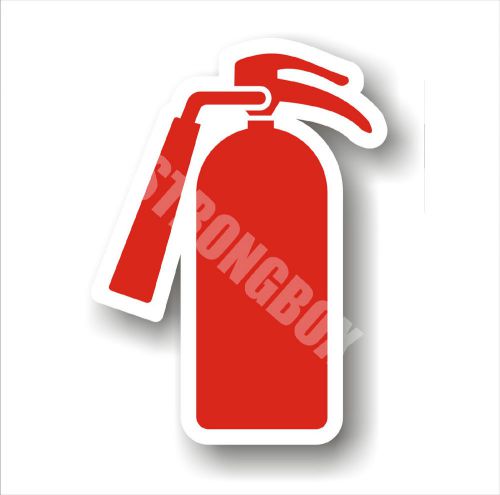 Industrial Safety Decal Sticker FIRE EXTINGUISHER INSIDE graphic only -  label