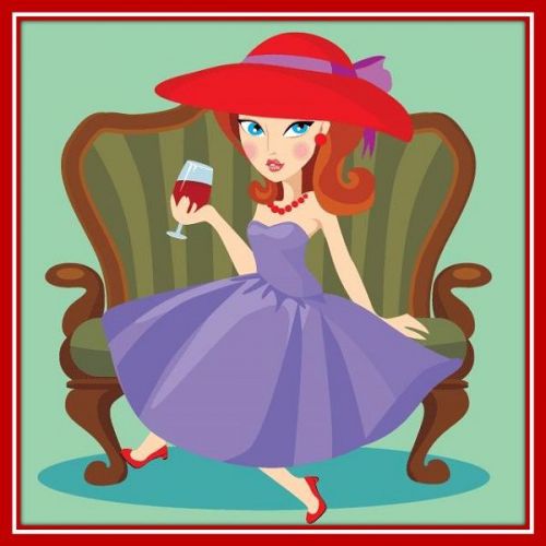 30 Custom Social Lady Personalized Address Labels