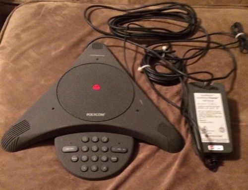 polycom soundstation 2201-03308-001-F with charger and phone cord