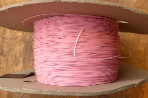 Silver Plated Copper PTFE Wire Cable 30AWG 0,3MM Pink HQ 10 meters