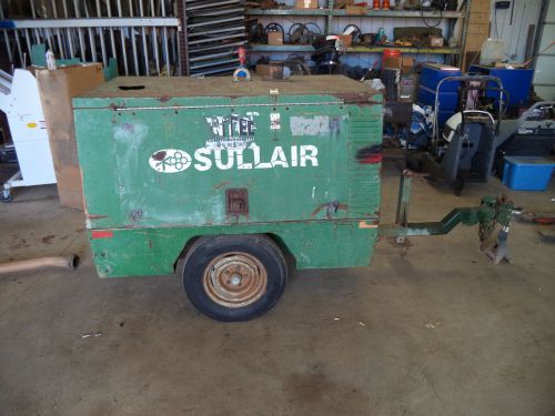 Sullair towable john deere diesel air compressor 125cfm for sale