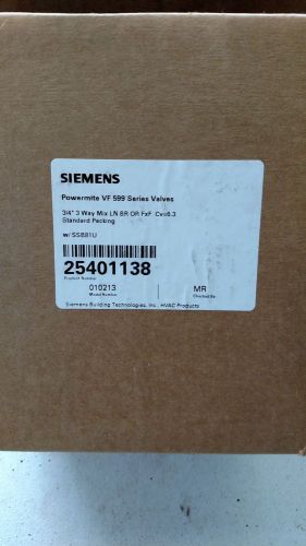 NIB 2nd Siemens Powermite VF99 Series Valve 254-01138