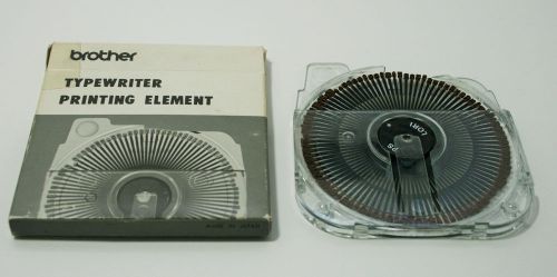 Vintage Brother Typewriter Printing Element 420 English Lori P.S With Box