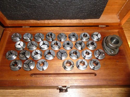Brown &amp; sharpe collet set turret lathe automatic screw machine machinist tools # for sale