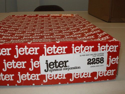Jeter Systems Corporation File Folders