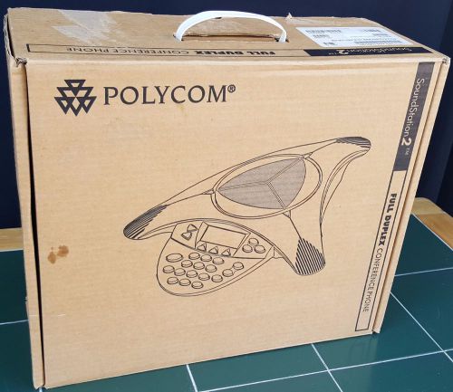 New in Box! Polycom SoundStation2 Expandable Conference Phone 2200-16200-001
