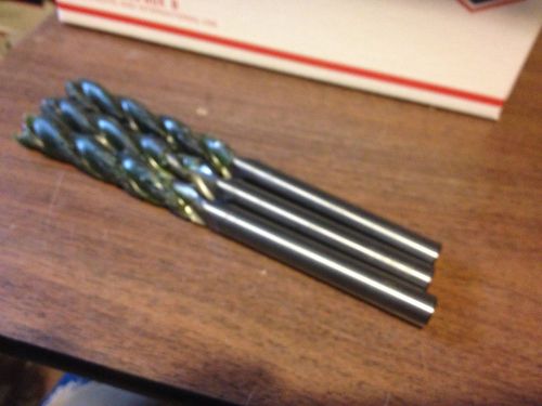 39/64&#034; DIA. 3 FLUTE FINE GRAIN SOLID CARBIDE COOLANT FED DRILL W..590 DIA. SHANK