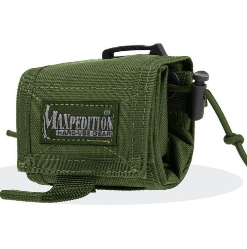 Maxpedition mx208g rollypoly od green folding dump pouch folded 3&#034; x 3&#034; x 1.75&#034; for sale