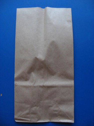 (10) 4LB (#4 )KRAFT BROWN PAPER BAGS SIZE 9 1/2&#034;x5&#034;x3&#034; ITEM #81007 - DURO MODEL