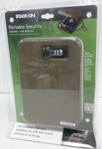 NEW Stack-on Portable Security Case Combination Lock Sand Color Y177LD0000788