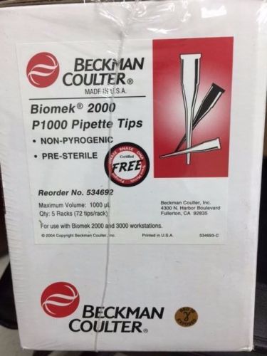 Backman Coulter  Biomek 2000 P1000 Tips Sterile/non-Pyrogenic 534692
