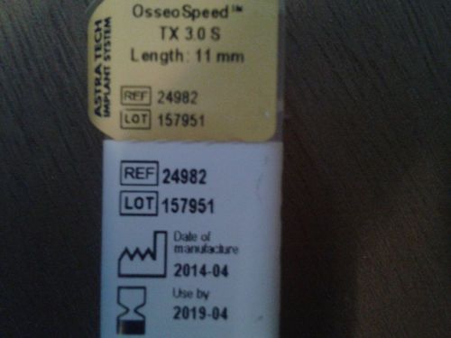 Astra Tech Dental Implant TX OsseoSpeed 3.0 x 11mm