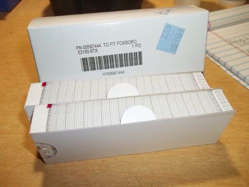 New foxboro 53180-6tx chart recorder paper, 2-per box *free shipping* for sale