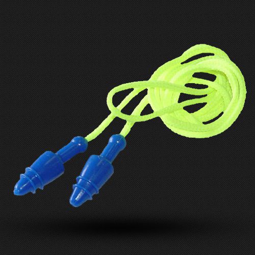 Radians metal detectable neon ear plugs corded snug plug with case stjp3250id for sale