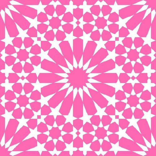 30 Custom Pink Tile Personalized Address Labels