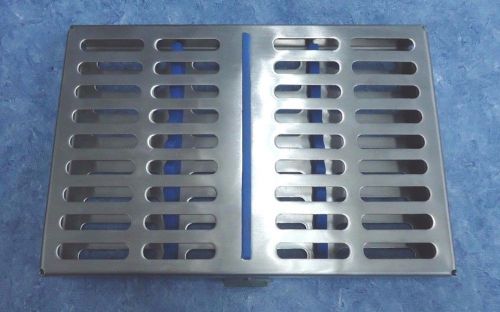 Clamshell style instrument cassette 10 place, stainless, veterinary, sterilize for sale