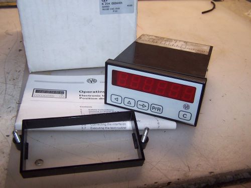 IVO BAUMER 6 DIGIT ELECTRONIC TOTALIZER COUNTER  POSITION DISPLAY N214.002AX01
