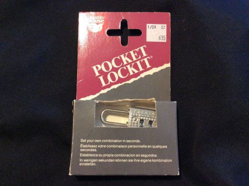 Vtg Pocket Lockit Combination Lock Gym Locker Duffel Golf Bags Diary Tool Box