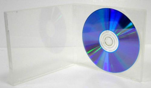200  10mm single cd poly case w/sleeve - clear , m-lock for sale