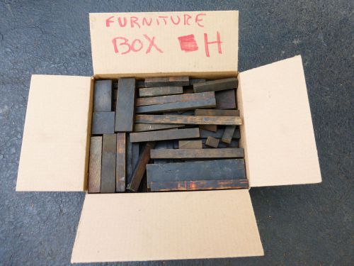 VINTAGE ASSORTMENT OF LETTERPRESS FURNITURE GOOD USEABLE CONDITION BOX H