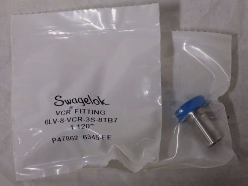 Lot of 2 swagelok 6lv-8-vcr-3s-8tb7 short tube butt weld glands 1/2&#034; vcr (d6) for sale