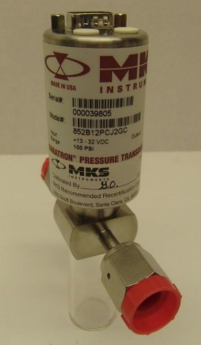 MKS Baratron Pressure Transducer 852B12PCJ2GC 100 PSI  1/4&#034; VCR