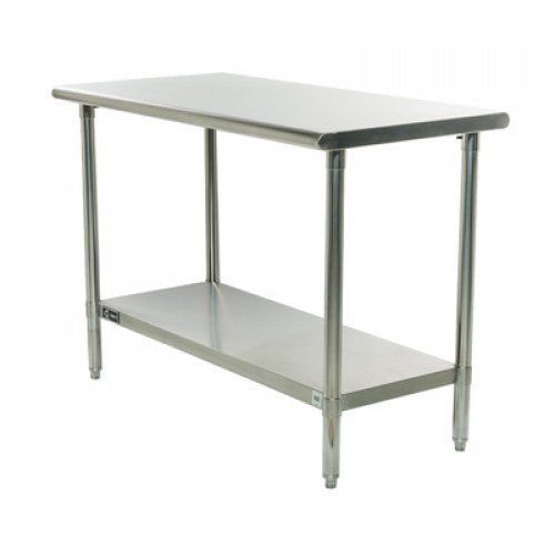 Prep Table Workbench Stainless Steel Top, Shelf Kitchen Island EcoStorage Tables