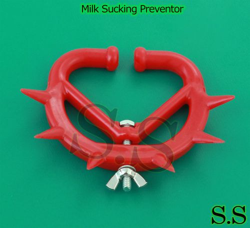 Milk Sucking Preventor Veterinary Instruments Red Color