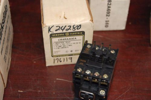 GE, Relay, CR4RA40EA, 120V Coil, 10A, NEW
