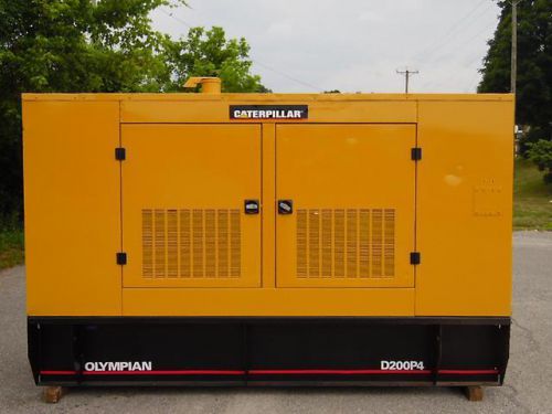 2000 caterpillar olympian d200p4 200kw standby generator for sale