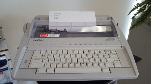 Brother Electronic Typewriter # GX-6750 with Cover &amp; Ribbon Cartridge Installed